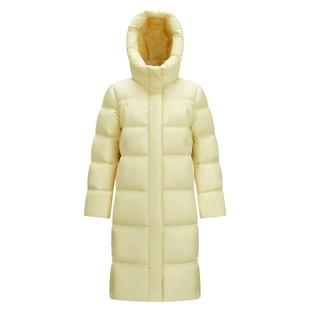 陈都灵|轻松|森马羽绒服女冬长款90绒三防抗静电2025新款纯色连帽