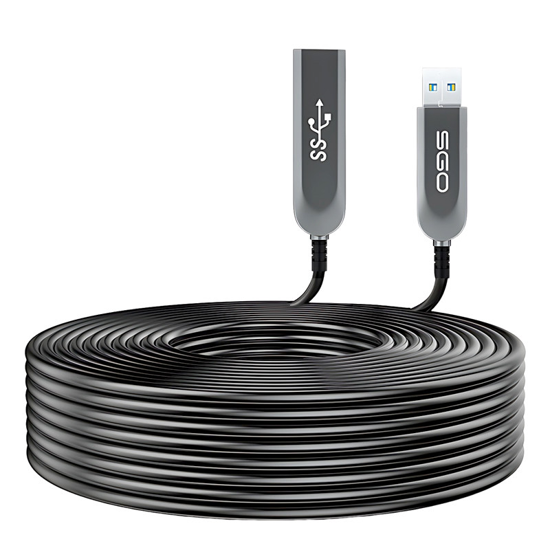斯格光纤USB3.0延长线公对母50米
