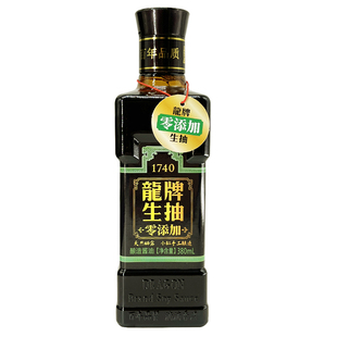 龙牌酱油原生态零添加酱油生抽380ml凉拌家用调味品产地正品直发