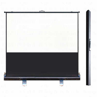 地拉式投影幕布免打孔地升幕布