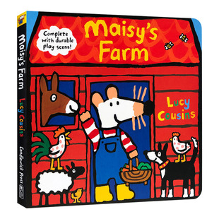小鼠波波的农场 Maisy's Farm 英文原版 小鼠波波立体场景系列 儿童英语启蒙游戏操作玩具书 Lucy Cousins 英文版进口原版书籍