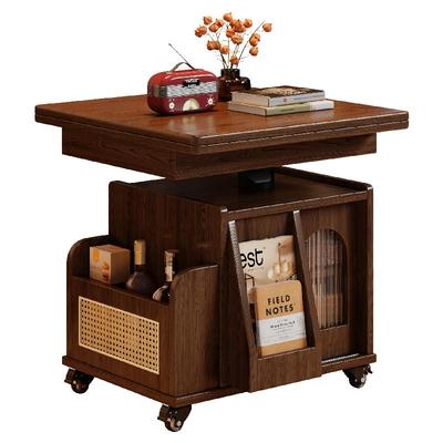 法莎蒂实木折叠移动茶几