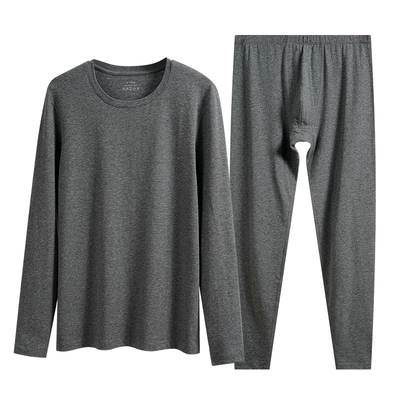男士保暖内衣套装圆领