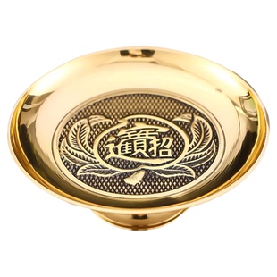黄铜供盘家用供果果盘拜拜供奉盘佛前供佛贡盘财神爷供果盘贡品盘