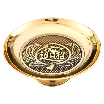 黄铜供盘家用供果果盘