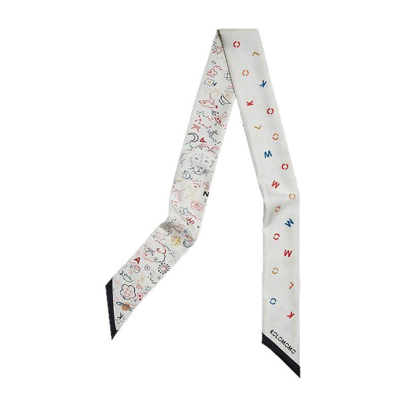 2025新款18姆米99%桑蚕丝手柄绑包围脖领巾多用围巾早春120*6丝巾