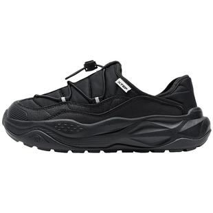 特步有暖气棉鞋男鞋冬季加绒保暖一脚蹬拖鞋百搭轻便运动鞋女鞋子