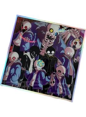 【幕醒森林】传说之下undertale周边 sans吧唧立牌徽章挂件钥匙扣