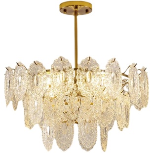 简约轻奢吊灯北欧客厅餐厅卧室水晶灯具灯饰分子灯大气卧室新款灯