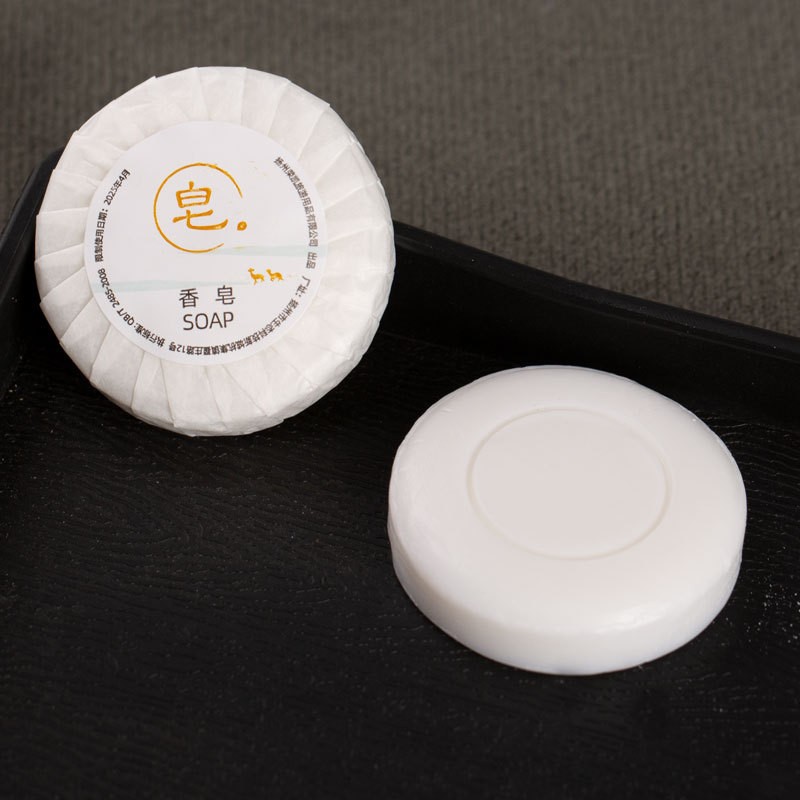 宾馆一次性香皂酒店一次性香皂簌用品LOGO洗肥皂批发加麦麸浴场