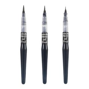 秀普科学毛笔富莱卡勒绘画速写毛笔书法秀丽笔细字中字大字软毛笔大楷中楷小楷临摹书法初学练字笔可换墨囊