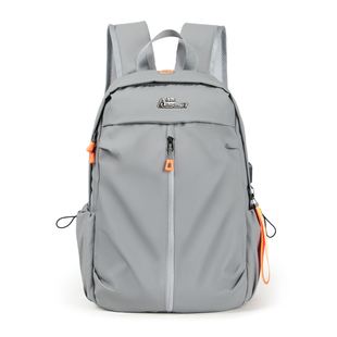 艾飞尼迪帆布双肩包男女出差旅行背包大容量休闲防水学生包电脑包