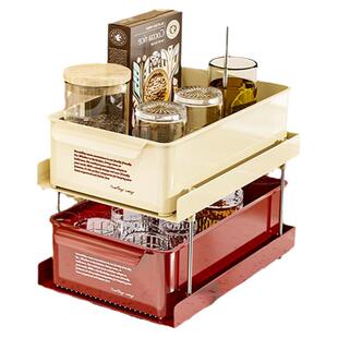 茶包收纳盒胶囊咖啡角奶茶办公室茶水间吧台水杯抽屉式桌面置物架