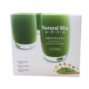 lp麦茶汁自然万添麦茶大麦青汁粉末天然碱性代餐茶粉麦茶汁 60条