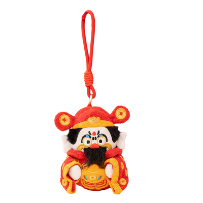 乖不点财神爷毛绒公仔新年挂件