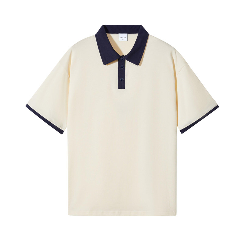 纯棉餐饮制服定制夏季短袖Polo衫