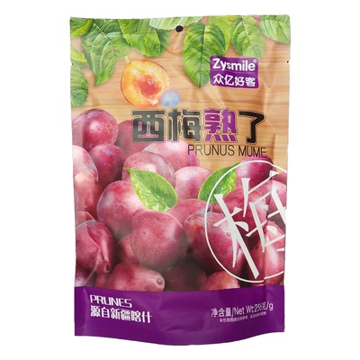 高铁同款 众亿好客西梅熟了 独立包装蜜饯果脯休闲零食解馋 256克
