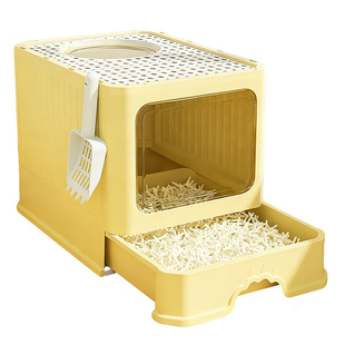 猫砂盆超大号防外溅全封闭式防臭宠物厕所防外溅幼猫专用盆特大号