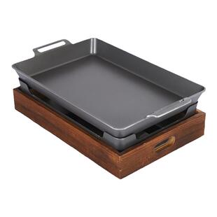 商用烤鱼炉专用锅烧烤加热保温托盘万州新款干锅海鲜大咖长方形