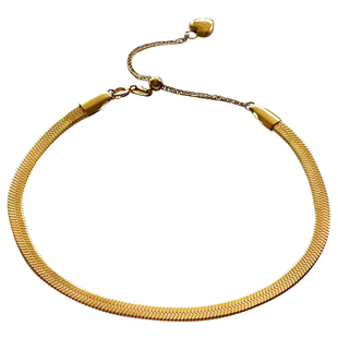 欧美高级感时尚百搭手链脚链女镀18K金冷淡风轻奢小众夏季不掉色