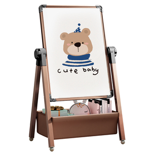 画板儿童家用双面支架式磁性教学小黑板宝宝涂色涂鸦可擦写字白板