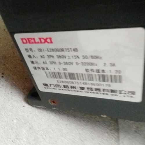 议价德力西变频器l-E280G0R75T4B缺下盖，380伏