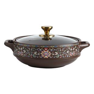 嘉顺干烧炒菜锅砂锅煲家用炖锅燃气陶瓷砂锅汤锅煲仔饭锅急冷不炸