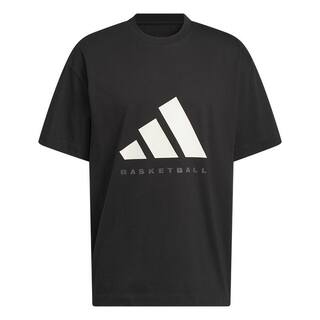 舒适纯棉宽松篮球运动上衣圆领短袖T恤男女夏季adidas阿迪达斯