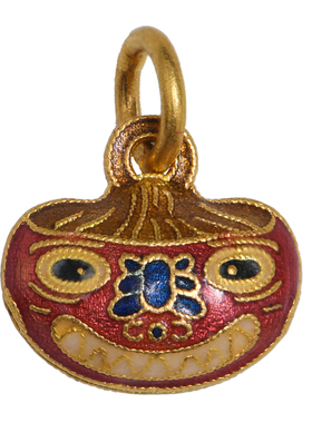 足金珐琅烧蓝喜兽吞金兽五路财神