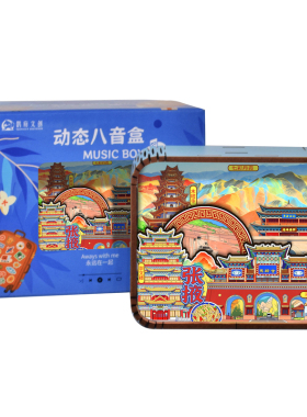 张掖大佛寺七彩丹霞文创音乐盒