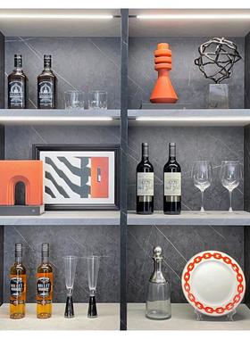 简约现代酒柜家居摆件软装饰品