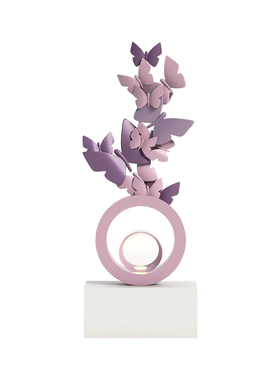 现代轻奢蝴蝶氛围灯摆件