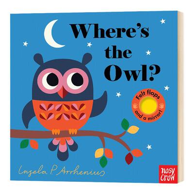 Wheres the Owl Nosy Crow 猫头鹰在哪里 幼儿英语启蒙纸板触摸翻翻书 英文版进口原版书籍儿童绘本