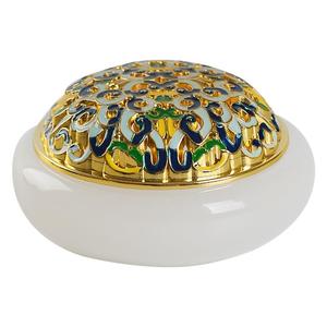 创意檀香炉家用沉香熏香室内盘香客厅香薰炉琉璃玉石珐琅香篆炉