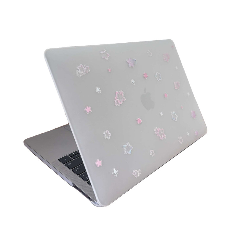 寻壳适用梦幻渐变五角星磨砂macbookair保护壳13Pro8case苹果笔记本电脑保护套neo外壳pro硬macpro14寸13透明