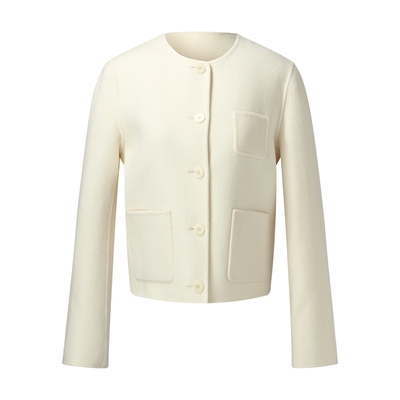 歌莉娅冬季羊毛羊绒小个子大衣女