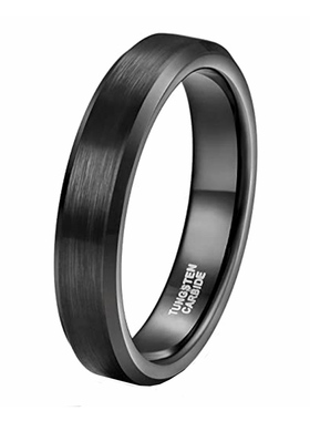 钨钢戒指磨砂简约时尚个性潮人