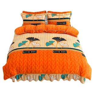 【新款】冬天保暖牛奶绒被套单件双面绒加厚加绒法兰绒被罩不掉毛