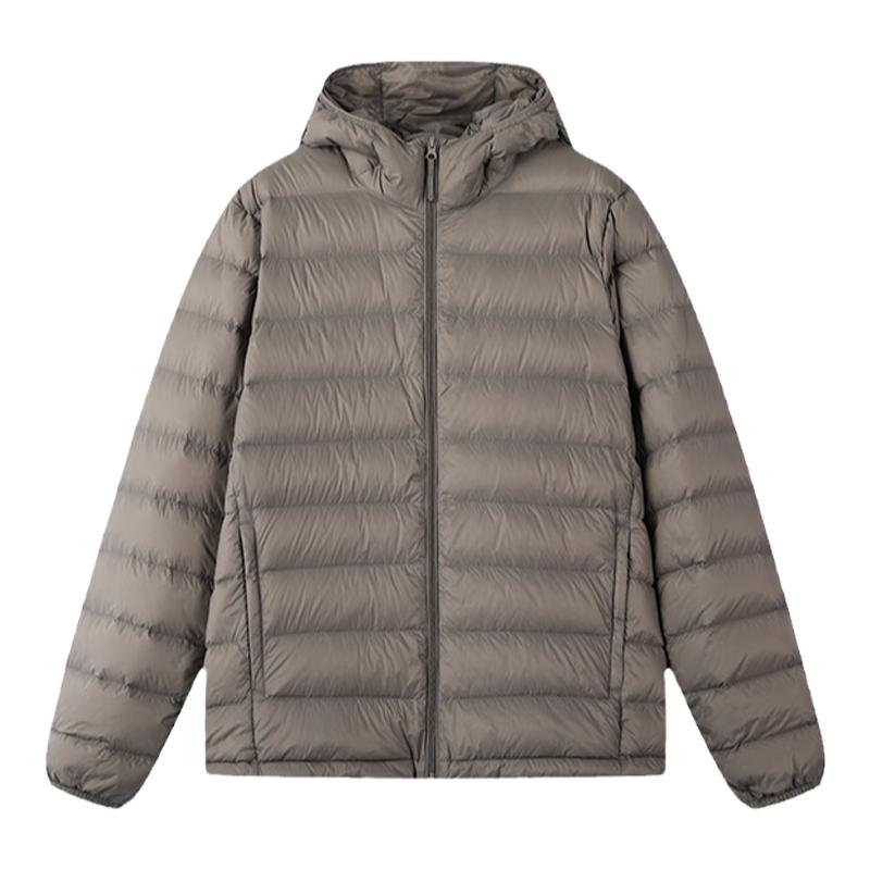 網(wǎng)易嚴(yán)選輕薄羽絨服男冬季羽絨內(nèi)膽白鴨絨連帽排骨羽絨服2024新款