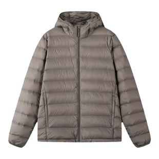 网易严选轻薄羽绒服男冬季羽绒内胆白鸭绒连帽排骨羽绒服2025新款