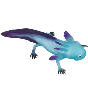 仿真解压硅胶蝾螈夜光六角恐龙模型两栖动物解压玩具益智儿童礼物