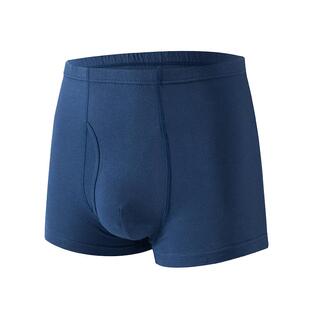 ab内衣【2条装】纯棉银离子抗菌加肥加大中高腰男士平脚裤E581