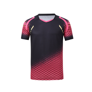 新款速干羽毛球服套装夏季短袖女网球乒乓球衣男款团队运动服