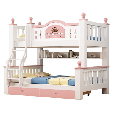 上下床双层床实木成人高低床儿童床全实木床上下铺木床双人子母床