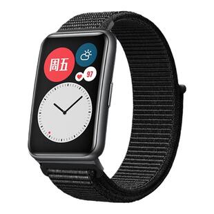 适用华为Watchfit4pro手表带智能fit3手环尼龙回环腕表带fit2运动watchfitnew智能替换带链男女夏季透气