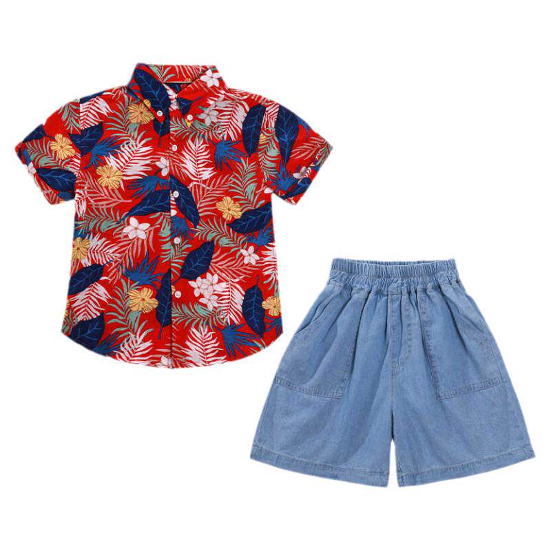 六一儿童演出服港风复古花衬衫幼儿园舞蹈合唱服啦啦队运动会服装