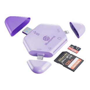 读卡器正品官方旗舰店手机bluesong适用苹果佳能电脑相机sd多合一tf内存ccd高速三连接功能索尼转typec无线