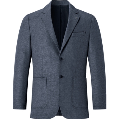 七匹狼羊毛呢料通勤上班便西夹克