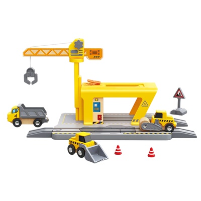 Hape火车轨道工程维修站3-8岁