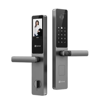 萤石AI人脸大屏可视指纹掌静脉家用智能防盗电子密码门锁DL20FVS